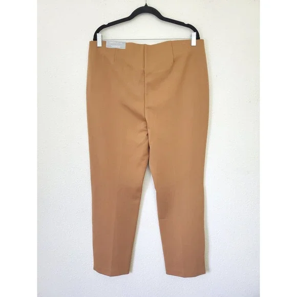 Chico's 2.5 So Slimming 360 Juliet Slim Leg Pants Camel Tan US 14 NWT Ponte - Picture 9 of 10